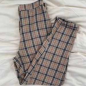 vintage plaid trousers